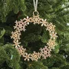 Frontgate Mini Snowflake Jewelry Wreath Ornament
