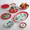 Frontgate Mistletoe & Holly Dinnerware In Red