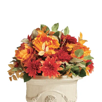 Frontgate Mixed Floral Autumn Urn Filler In Multi