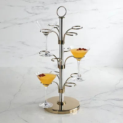 Frontgate Mixed Metal Cocktail Tree In Metallic