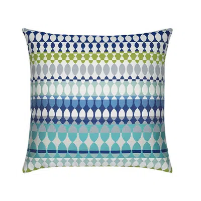 Frontgate Modern Oval Ocean Indoor/outdoor Pillow By Elaine Smith
