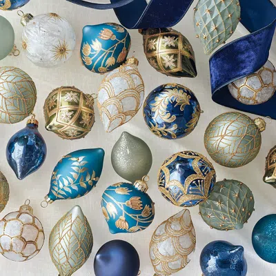 Frontgate Moonlit Merriment Ornament Collection