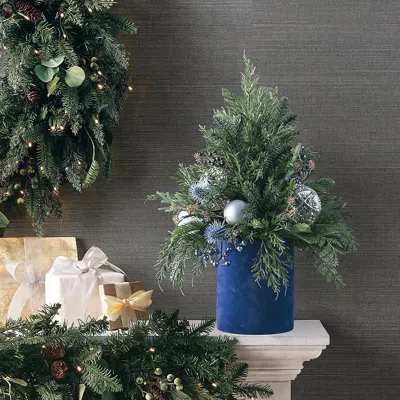 Frontgate Moonlit Merriment Tabletop Tree In Green