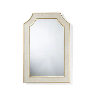 Frontgate Natalie Shagreen Wall Mirror In Brown