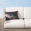 Frontgate New York Botanical Garden Embroidered Butterfly Indoor/outdoor Pillow Cover
