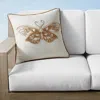 Frontgate New York Botanical Garden Stitched Butterfly Indoor/outdoor Pillow Cover