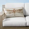 Frontgate New York Botanical Garden Stitched Dragonfly Indoor/outdoor Pillow Cover