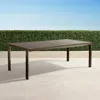 Frontgate Newport Expandable Dining Table In Aluminum