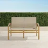Frontgate Newport Loveseat In Natural Teak