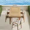 Frontgate Newport Teak 7-pc. Dining Set In Sand