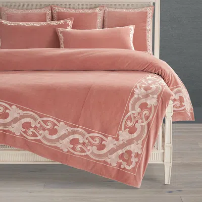 Frontgate Nicolette Embroidered Velvet Bedding Collection In Neutral