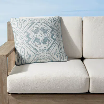 Frontgate Niles Tile Indoor/outdoor Pillow In White