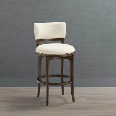 Frontgate Nolan Swivel Bar & Counter Stool In Brown