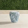 Frontgate Nolina Handpainted Side Table In Blue