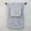 Frontgate Nyah Damask Bath Towels In Linen
