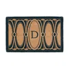 Frontgate Odetta Monogram Door Mat In Brown