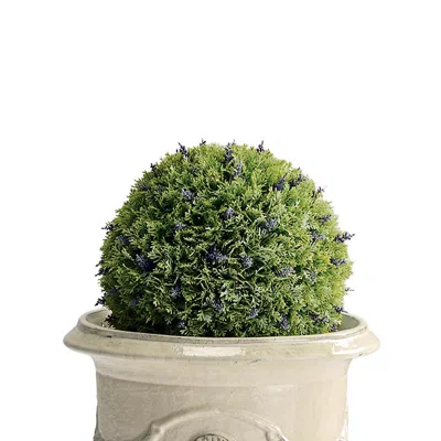 Frontgate Outdoor Lavender Ball Stake In Green