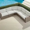 Frontgate Palermo 5-pc. Curved Modular Set In Dove Finish
