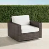 Frontgate Palermo Swivel Lounge Chair In Bronze Finish
