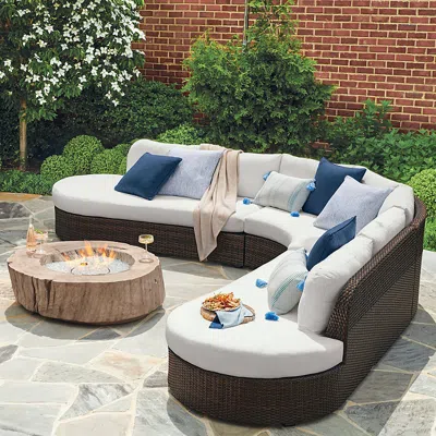 Frontgate Palma Modular Seating Collection In White