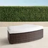Frontgate Pasadena Curved Ottoman In Bronze Finish