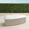 Frontgate Pasadena Curved Ottoman In Dove Finish