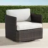 Frontgate Pasadena Swivel Swivel Lounge Chair In Bronze Wicker