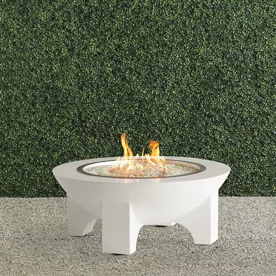 Frontgate Pavos Fire Pit In White