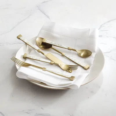 Frontgate Perla 5pc. Flatware In Gold