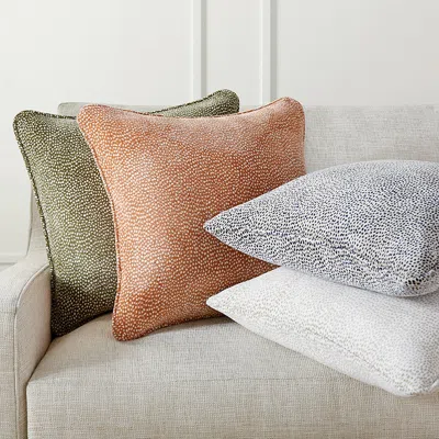 Frontgate Poppy Decorative Pillow Cover In White