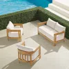 Frontgate Porticello 3-pc. Loveseat Set In Natural Teak