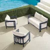 Frontgate Porticello 3-pc. Aluminum Loveseat Set
