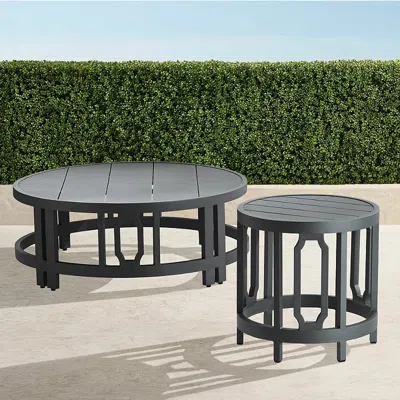 Frontgate Porticello Aluminum Coffee & Side Tables