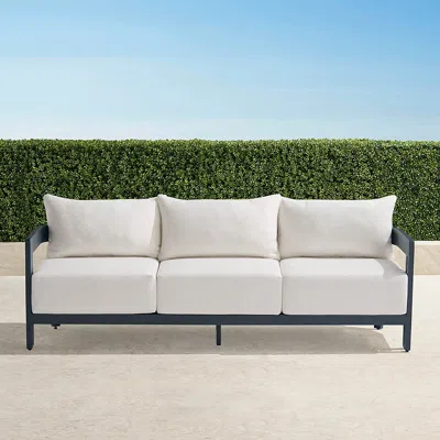 Frontgate Porticello Aluminum Sofa In White
