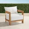 Frontgate Porticello Lounge Chair In Natural Teak