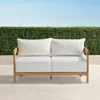 Frontgate Porticello Loveseat In Natural Teak