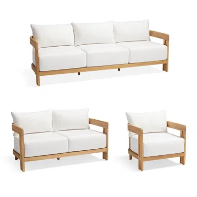 Frontgate Porticello Tailored Furniture Covers In White