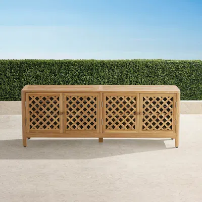 Frontgate Porto Teak Sideboard In Brown