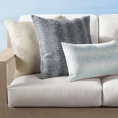 Frontgate Progress Indoor/outdoor Pillow By Elaine Smith In Gray