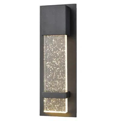 Frontgate Raeburn Led Outdoor Wall Sconce In Black