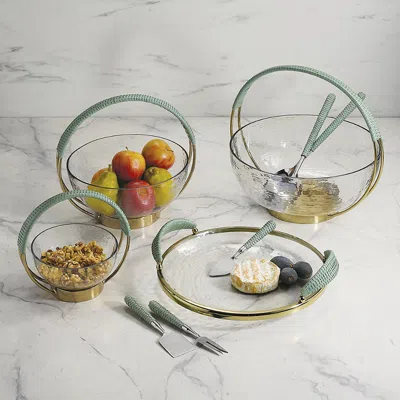 Frontgate Ray Glass Woven Serveware
