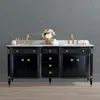 Frontgate Regency Bow Front 72" Double Bath Vanity In Black