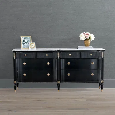 Frontgate Regency Bow Front 8-drawer Dresser In Multi