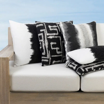 Frontgate Resilience Indoor/outdoor Pillow Collection By Elaine Smith In Charcoal Square