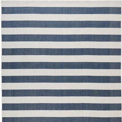 Frontgate Resort Cabana Stripe Indoor/outdoor Rug In Green