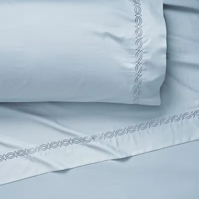 Frontgate Resort Collectionâ¢™ Diamond Lattice Sateen Sheet Set In Solid Mist Blue