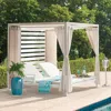 Frontgate Resort Daybed With Cushions In Matte White Aluminum
