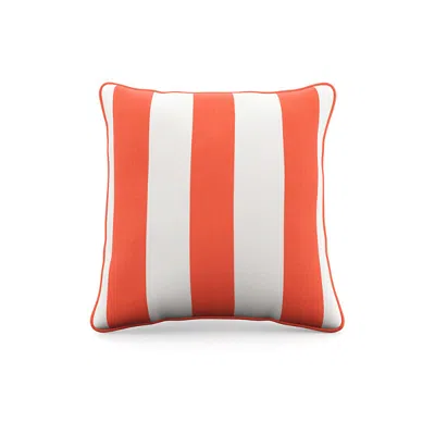Frontgate Set Of 2 Resort Stripe Indoor/outdoor Pillow In Resort Stripe Cobalt Lumbar
