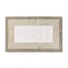 Frontgate Reversible Double Frame Bath Rug In Chiffon,cobblestone