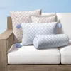 Frontgate Reynolds Tile Indoor/outdoor Pillow In Blue